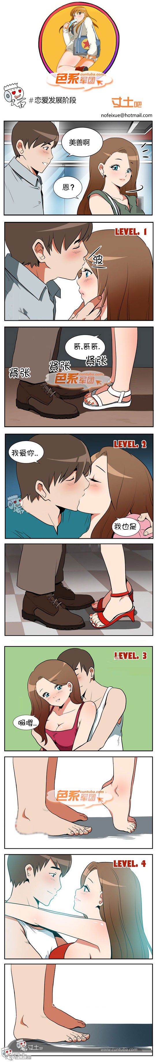 色系军团漫画系列之恋爱发展阶段